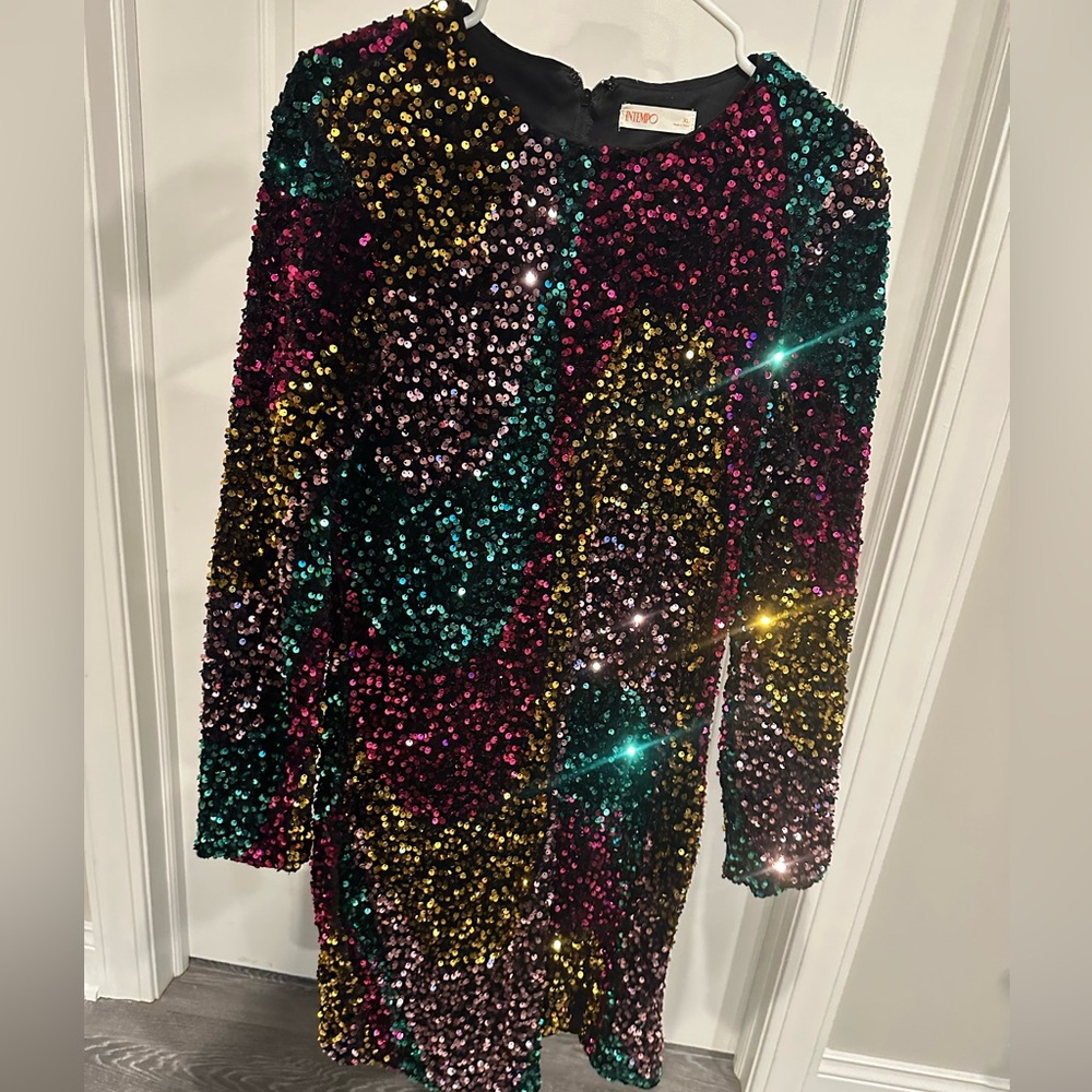 Multicolor Sequin Dress